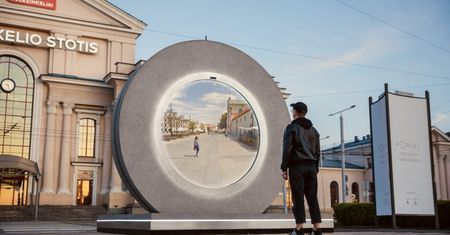 Portal łączący Wilno i Lublin. Obraz jak z filmu science-fiction!