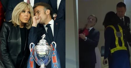 Brigitte Macron SPOLICZKOWAŁA męża przed wyjściem z samolotu!? Prezydent Francji zabrał głos!