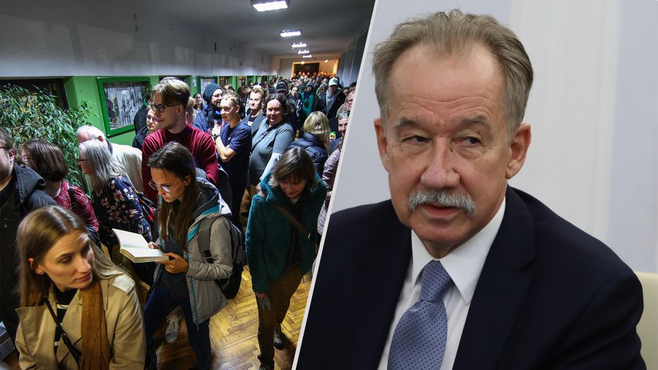 Tłumy na wyborach. Sędzia Wojciech Hermeliński 