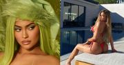 "Świąteczna" Kylie Jenner wygina się nad basenem w ULTRA SKĄPYM BIKINI (FOTO)