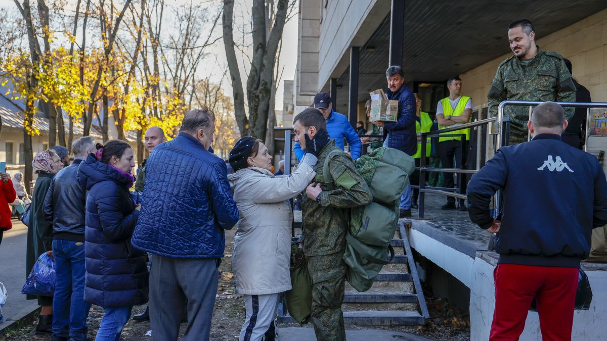 Partial mobilisation in Russia
MOSCOW, RUSSIA - OCTOBER 10: A view from recruiting office in capital Moscow after the partial mobilization was announced in the country, in Moscow, Russia on October 10, 2022. Citizens were sent to their troop units after completing their procedures in recruiting offices in the capital. (Photo by Sefa Karacan/Anadolu Agency via Getty Images)
Anadolu Agency
moscow