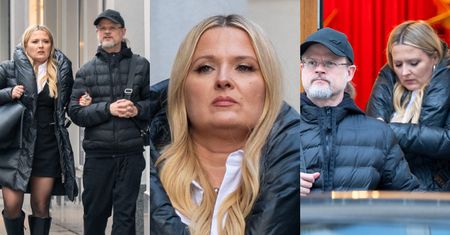 Gosia Andrzejewicz z nietęgą miną uskutecznia świąteczny shopping u boku UKOCHANEGO (ZDJĘCIA)