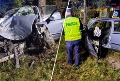Koszmarny wypadek na Pomorzu. Z auta niewiele zostało