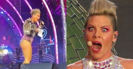 Fan rzucił w Pink PROCHAMI WŁASNEJ MATKI: "Nie wiem, co mam o tym myśleć" (WIDEO)