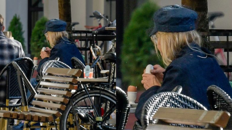 Monika Olejnik wybrała się do knajpki na Placu Zbawiciela