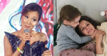 Marina Łuczenko LICYTUJE się z Anną Lewandowską na to, czyje dziecko bardziej tęskni za tatą?!