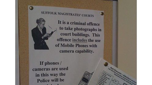 Lepiej nie róbcie zdjęć w angielskich sądach 1