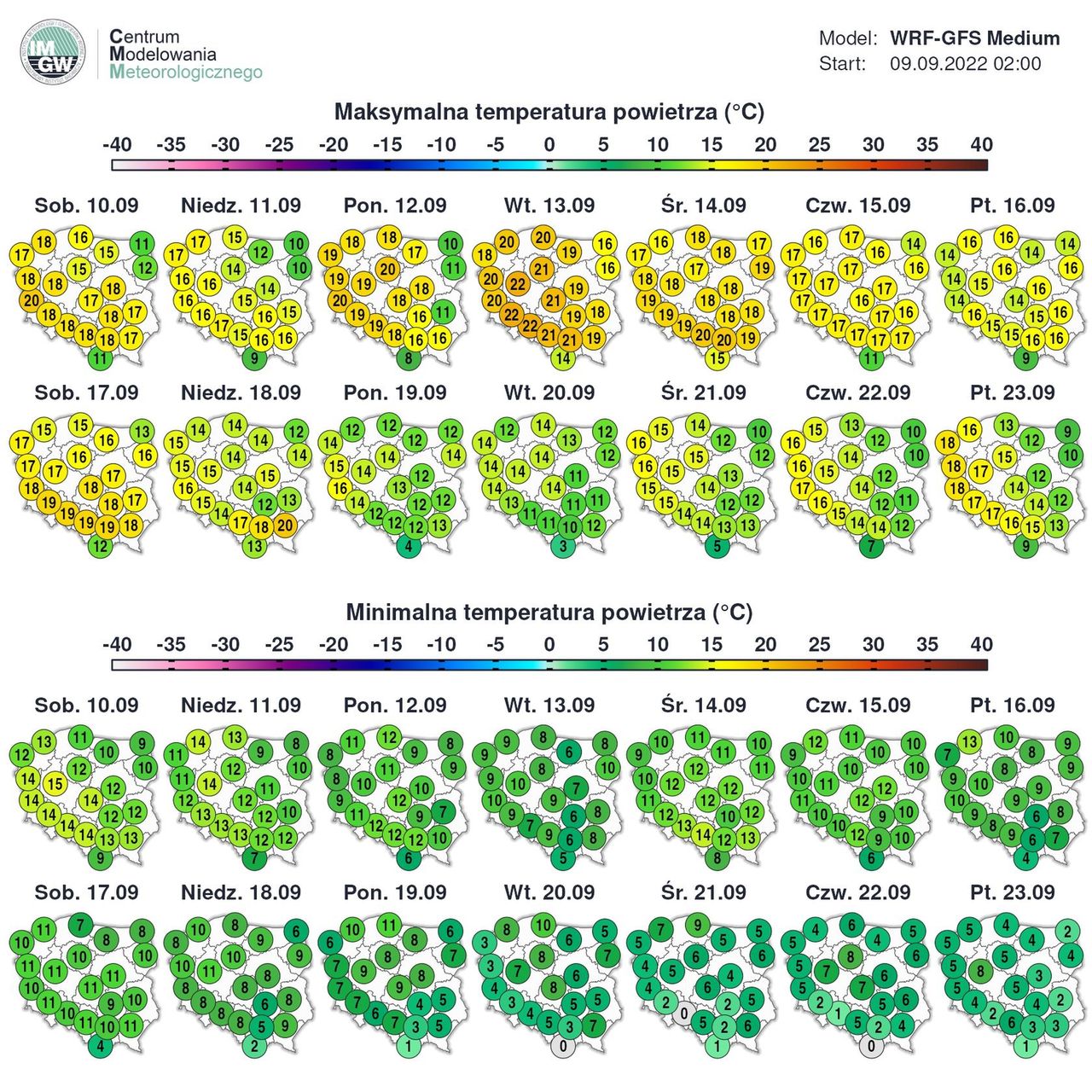 Pogoda na 2 tygodnie. Szykuje się spadek temperatury.