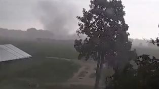 Gustnado w Wielkopolsce? Wir pyłu nagrany  podczas burzy