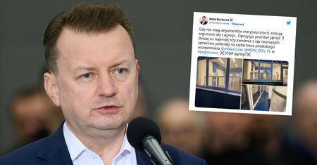 Te zdjęcia mówią wszystko. Oto biuro szefa MON po ataku