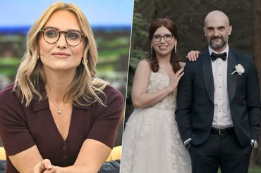 Na zdjęciu Magdalena Chorzewska i uczestnicy programu TVN 