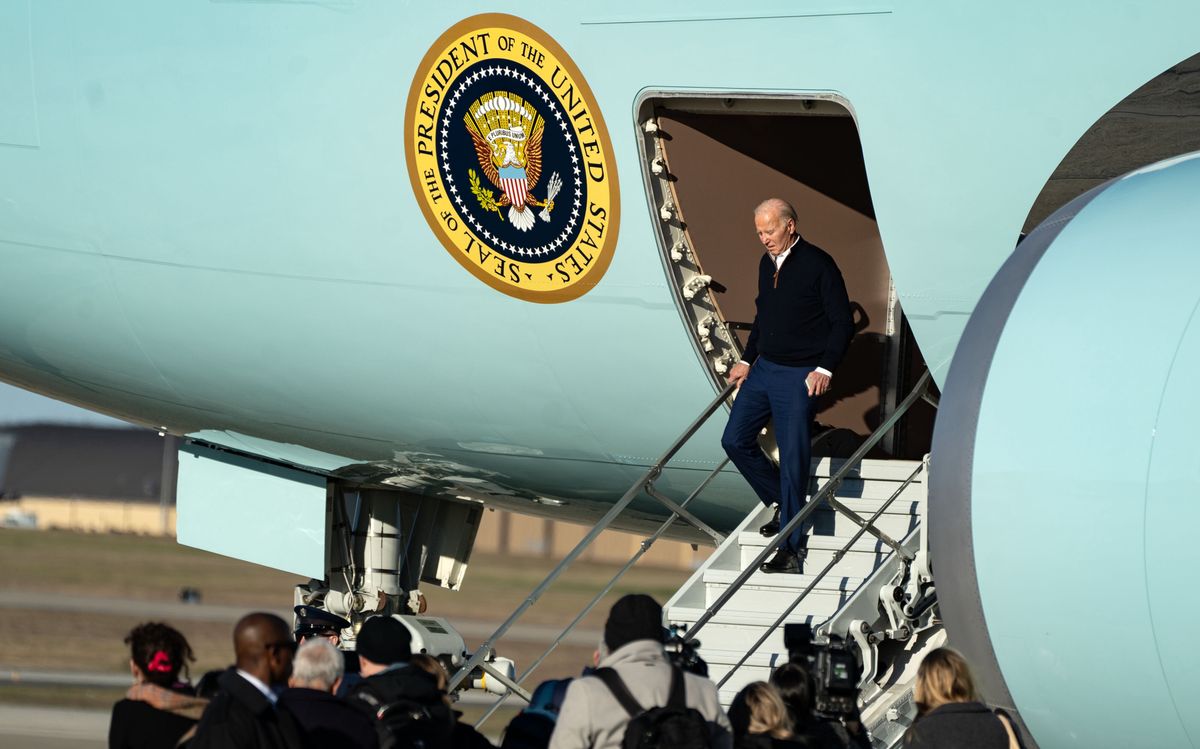 US President Biden Arrives at Joint Base Andrews