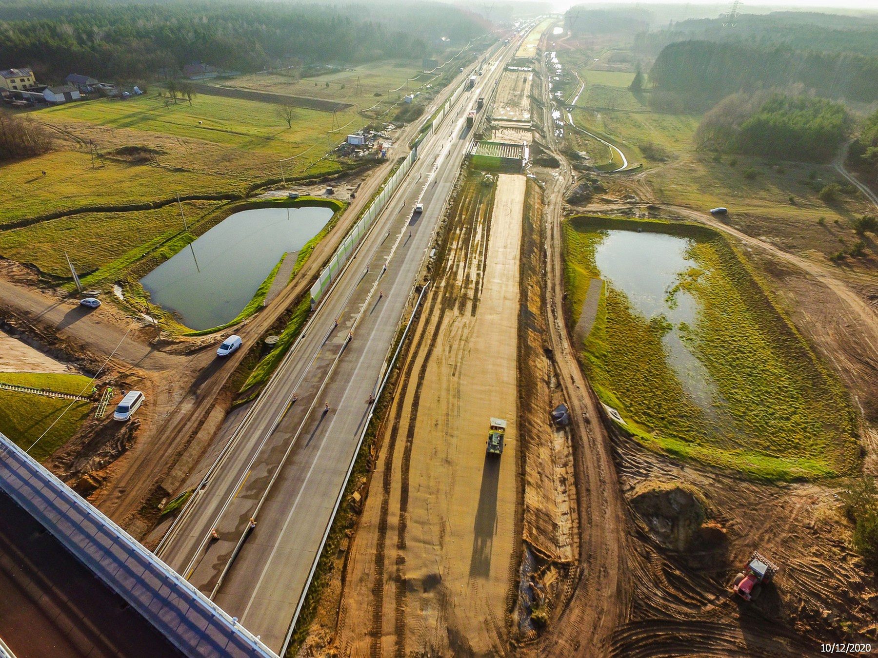 Budowa autostrady A1 Radomsko-granica woj. łódzkiego i śląskiego, stan po 28 miesiącach