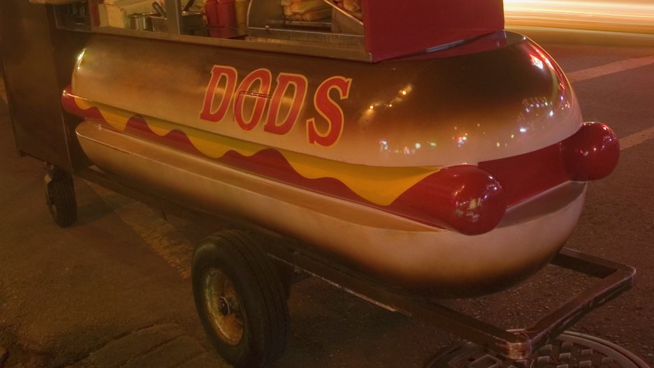 Zdjęcie poglądowe - budka z hot dogami