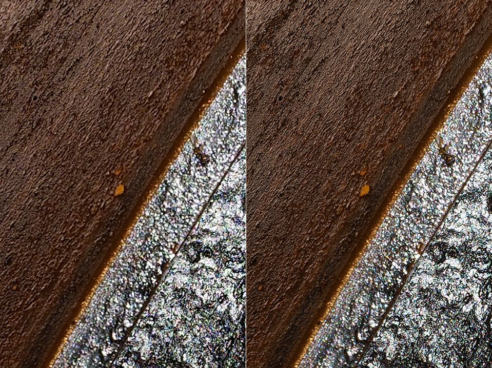 Po lewej: zwykłe zdjęcie 16 Mpix, **po prawej: ** zdjęcie Composite still shot (połączone 8 zdjęć) 40 Mpix | OLYMPUS M.40-150mm F2.8 @ 120 mm f/6.3 3.2 s ISO 200