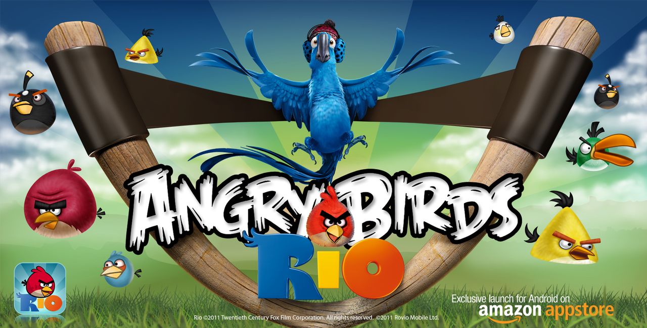 Angry Birds Rio dla Androida wyłącznie poprzez Amazon App Store