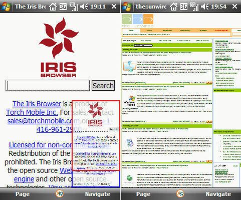 Przeglądarka Iris Browser dla Windows Mobile za darmo