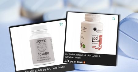 Płyn Lugola i "lek na promieniowanie". W sieci wysyp ofert dotyczących jodku potasu