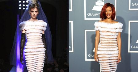 Rihanna i model w tej samej sukience! (PORÓWNAJ!)