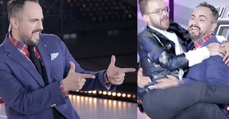 Egurrola nosi Piroga na rękach