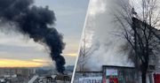 Wielki pożar w centrum miasta. Czarny dym było widać z kilku kilometrów