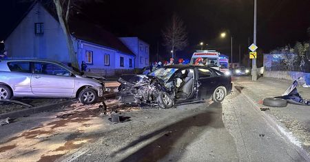 Wypadek na Margonińskiej w Szamocinie