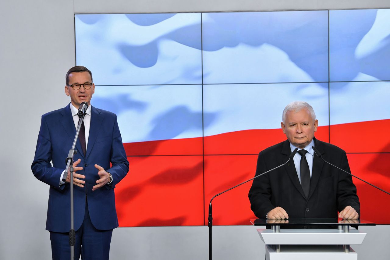 Mateuesz Morawiecki i Jarosław Kaczyński 