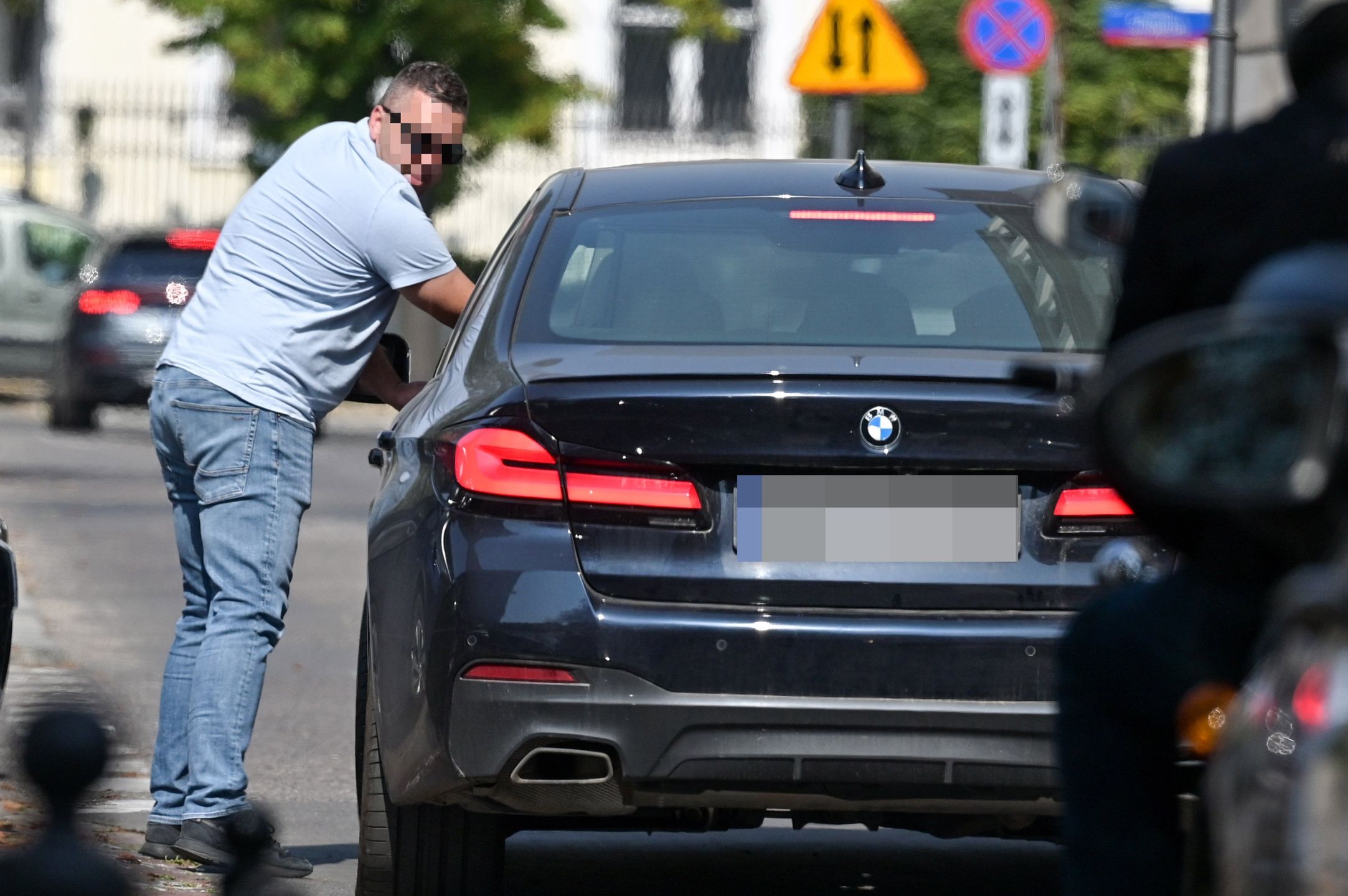 Monika Olejnik miała trudności z zaparkowaniem bmw