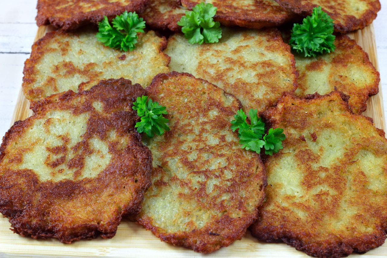 Potato pancakes reimagined: A twist with celeriac and parsley