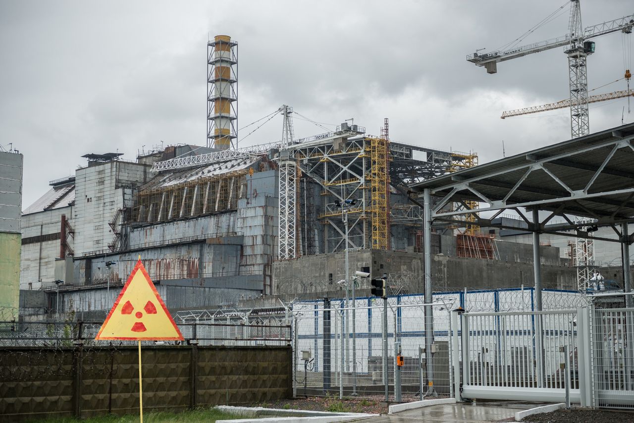 The inactive power plant in Chernobyl