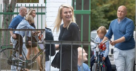 Emilia Komarnicka i Redbad Klynstra odbierają syna ze szkoły. Niedawno złożyli pozew o ROZWÓD