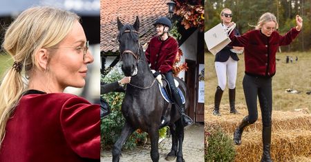 Agnieszka Woźniak-Starak świętuje "Hubertusa" w stadninie żony Piotra Kraśki (ZDJĘCIA)