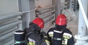 Pożar silnika elektrycznego w silosie z mąką