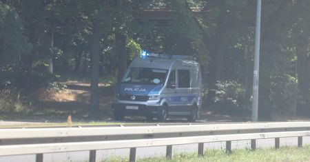 Nagi mężczyzna biega po cmentarzu w Gorzowie. Ma tylko maskę na twarzy