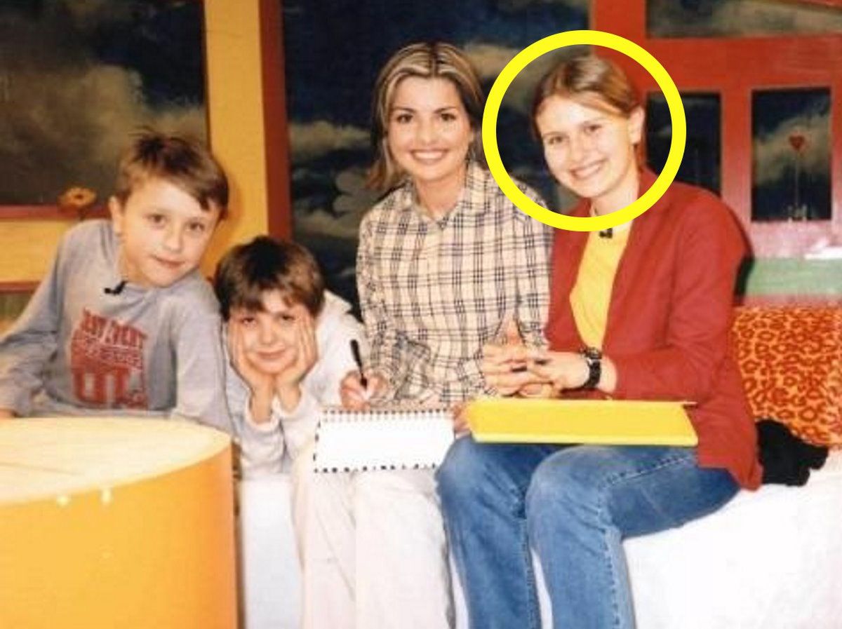 Magdalena Korzekwa na planie "Ziarna" TVP