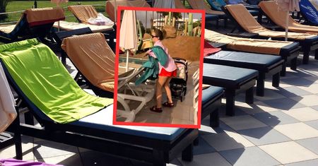 Była 8 rano. Nagranie z polską aktorką. Pokazała walkę o leżaki