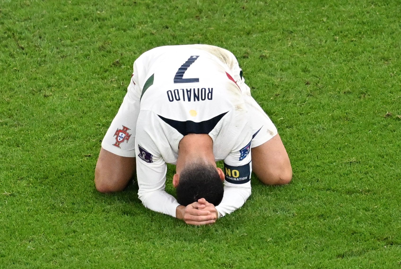 Cristiano Ronaldo płacze po odpadnięciu Portugalii z mundialu