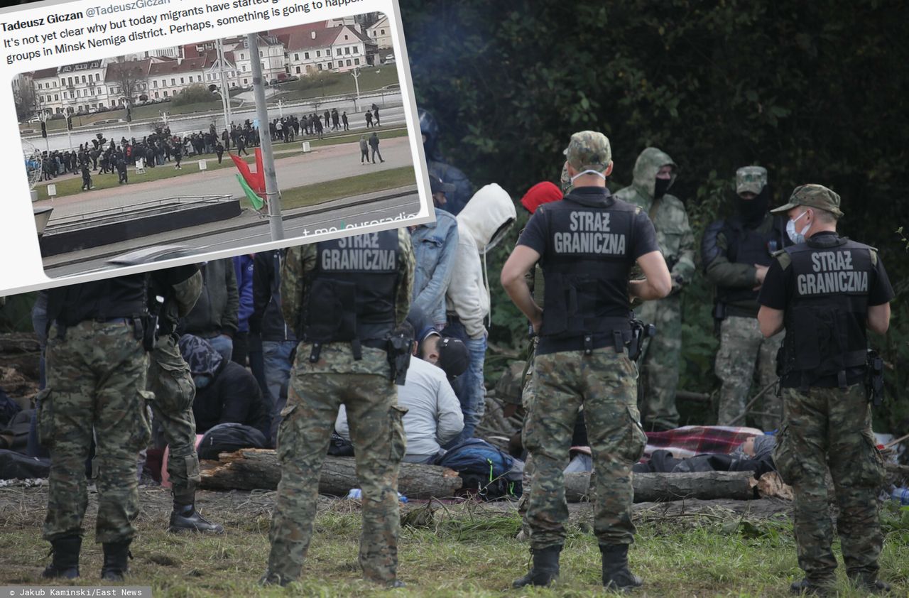 Tłum migrantów zmierza do polskiej granicy. Zanosi się na szturm?