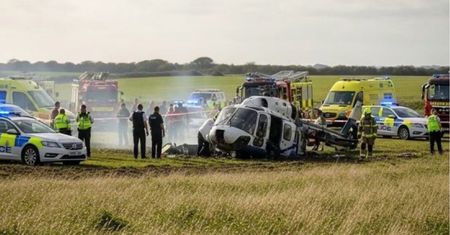 Katastrofa śmigłowca na wyspie Wight. Nie żyją trzy osoby