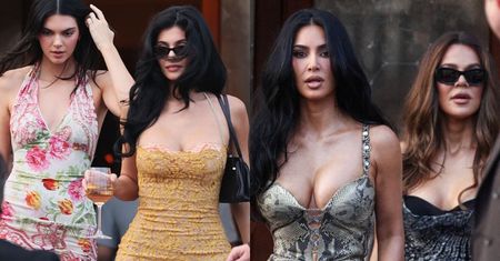 Odstawione Kardashianki prawie w komplecie docierają na przyjęcie przedślubne Jeffa Bezosa i Lauren Sanchez. Przyćmiły pannę młodą?