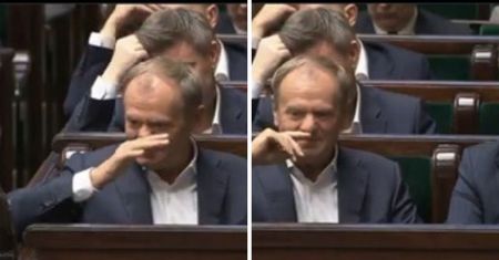 Donald Tusk zaskoczył. Nie mógł się powstrzymać przed tym gestem
