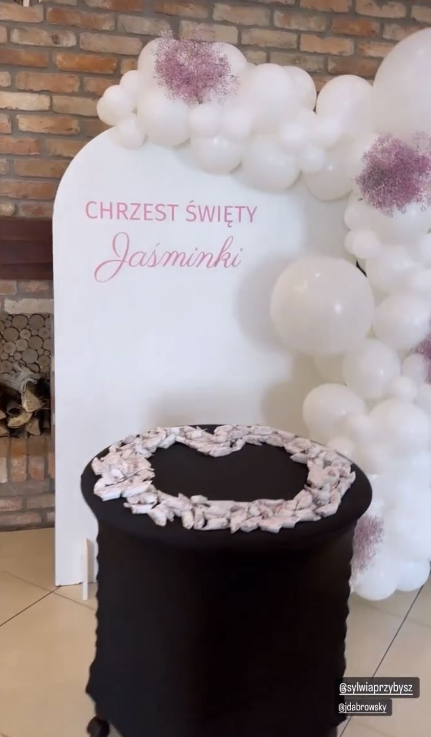Chrzest córki Sylwii Przybysz
