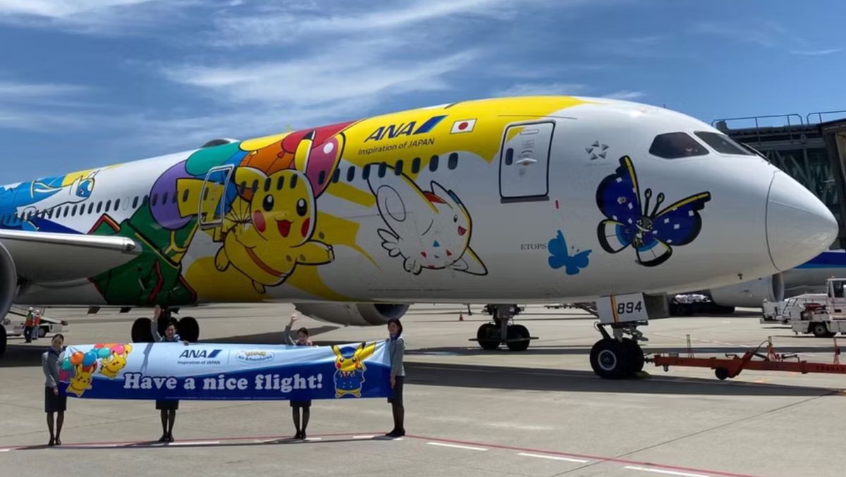 Nowy samolot z motywem z japońskiej anime