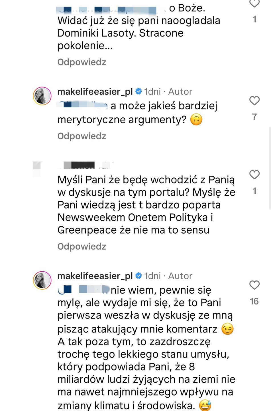 Internautki wdały się w dyskusję z Kasią Tusk
