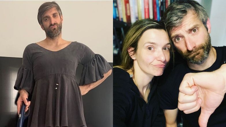 Maciej Dowbor w ogniu krytyki za zdjęcie w sukience