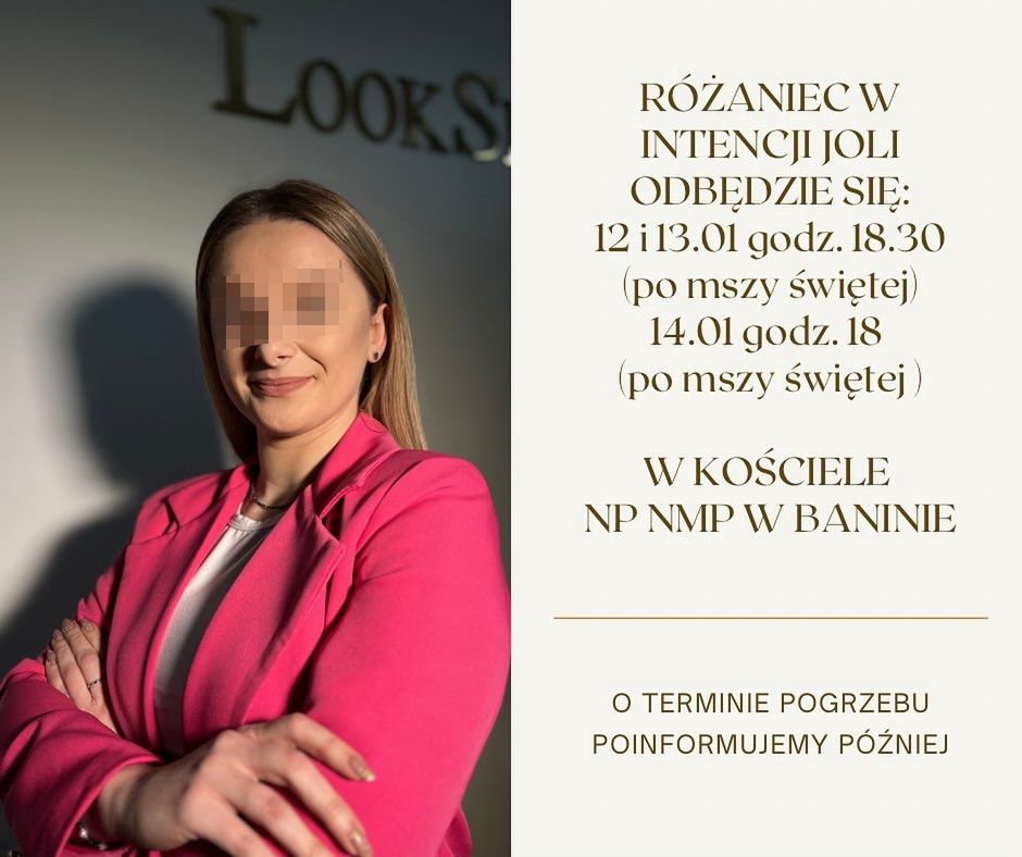 Rodzina poinformowała o zaplanowanych mszach w intencji zamordowanej 31-latki. 