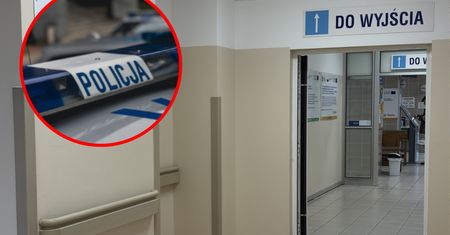 Sceny jak z horroru w szpitalu. Mężczyzna groził nożem