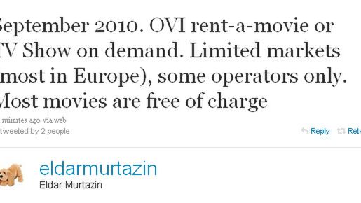 Nokia Ovi Movies jeszcze tej jesieni! 1