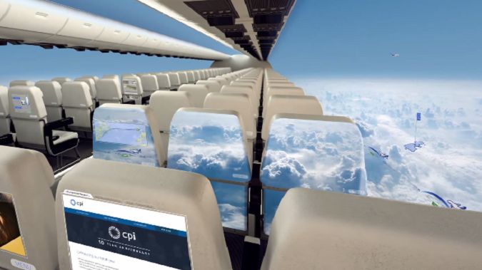 Film dnia: Samolot przyszłości z ekranami zamiast okien 1