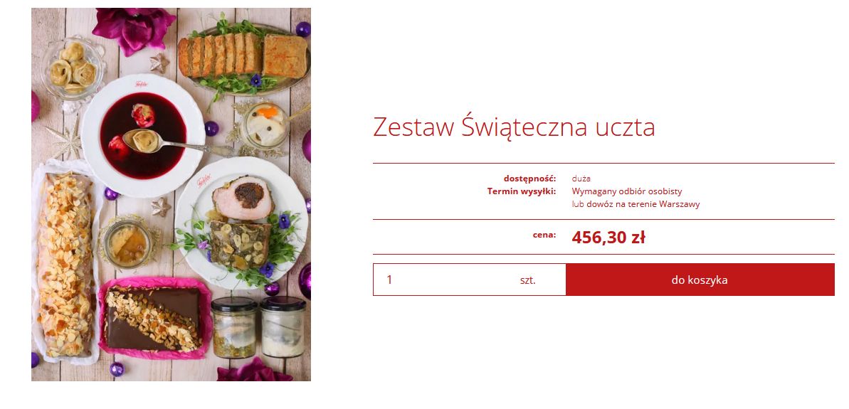 Zestaw cateringowy na Święta Bożego Narodzenia od Magdy Gessler
